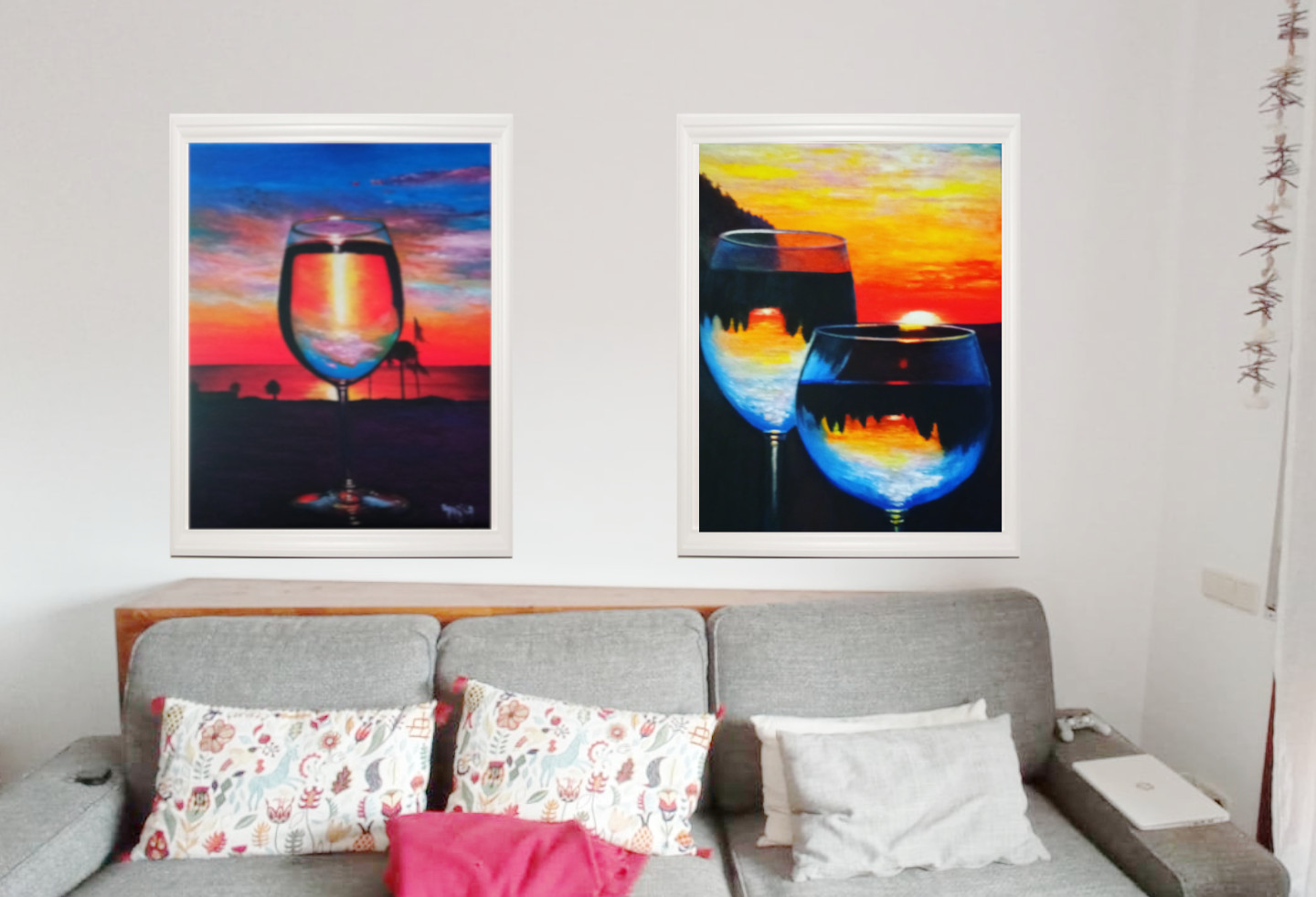 arte y decoracion, copas montadas