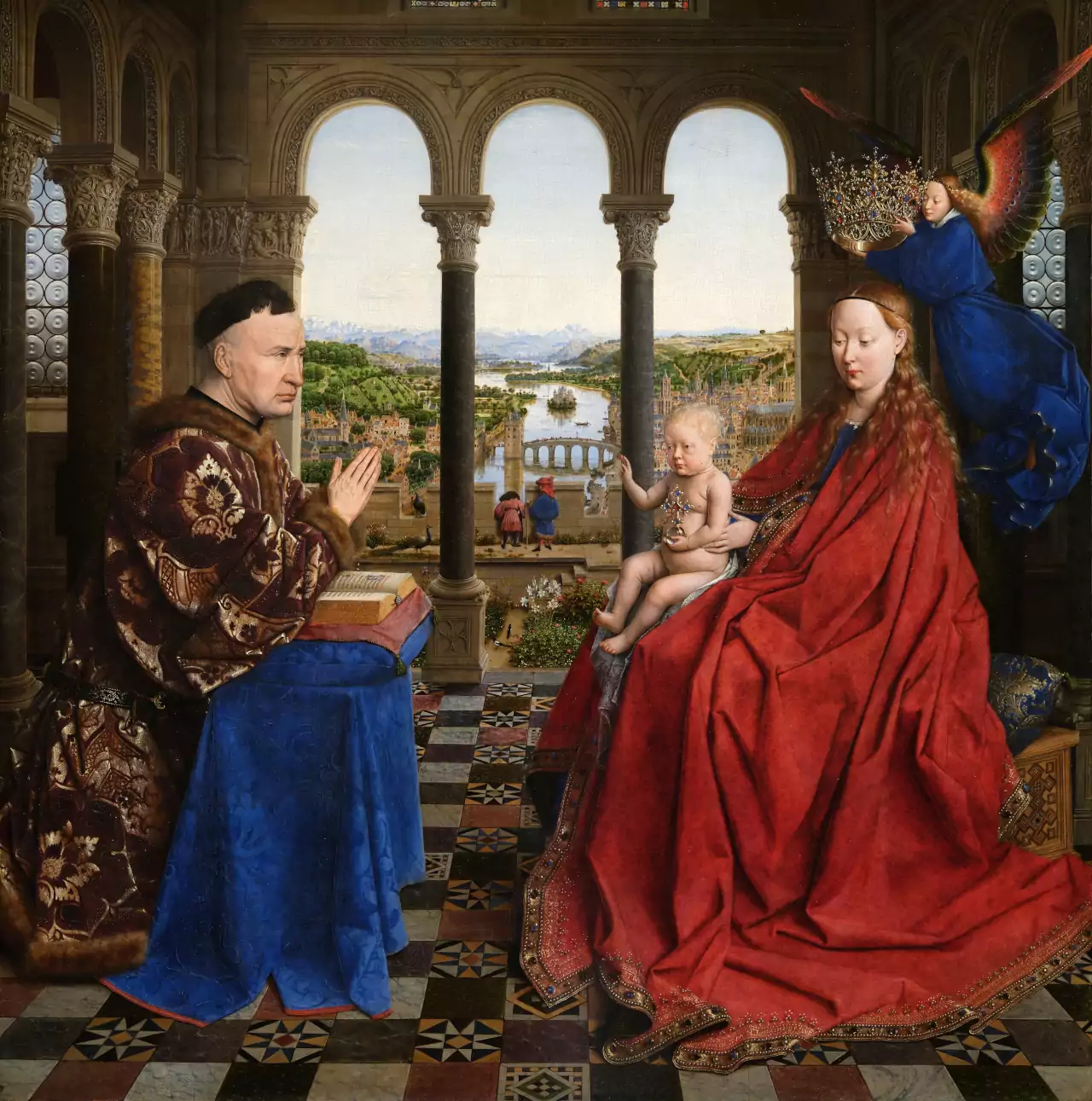 jan vann eyck, la virgen del chancellor rolin jan vann eyck, la virgen del chancellor rolin