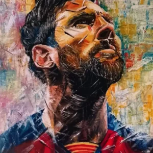 Obra de pintura, Lionel Messi