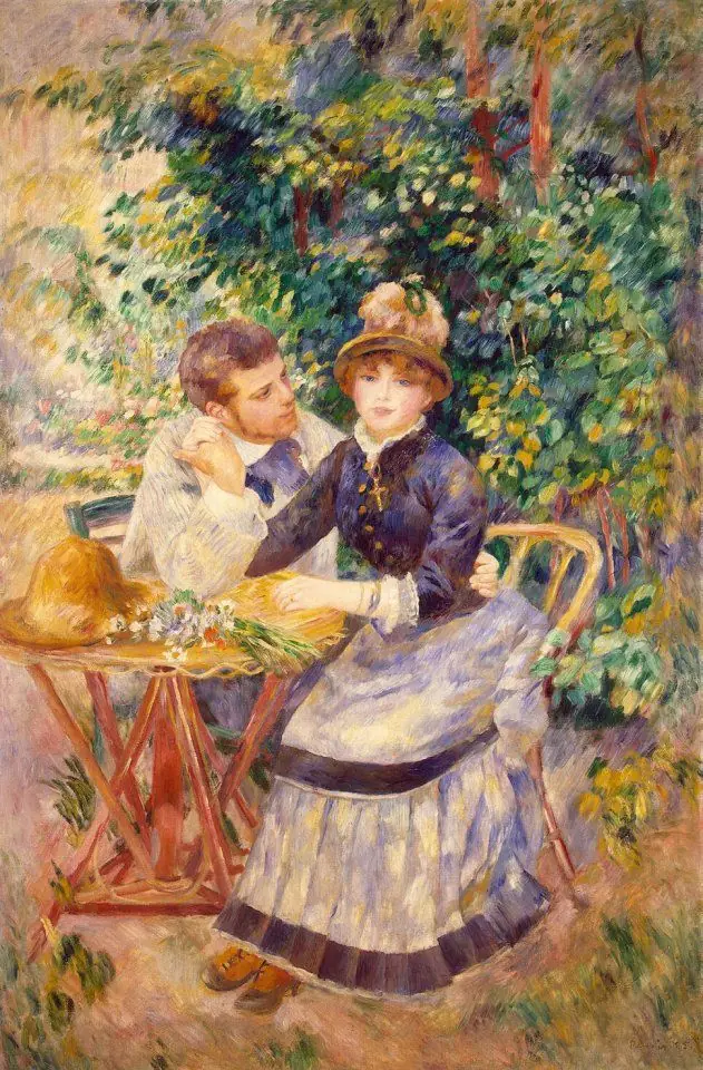 en el jardin, 1885, pierr-auguste renoir