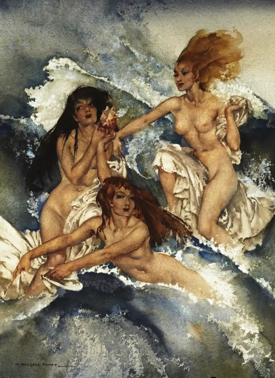 The Sirens, William Russell Flint