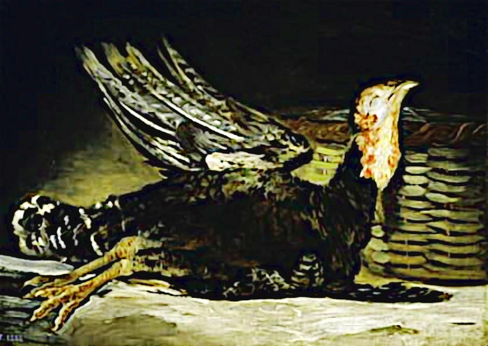 Bodegones famosos, pavo muerto